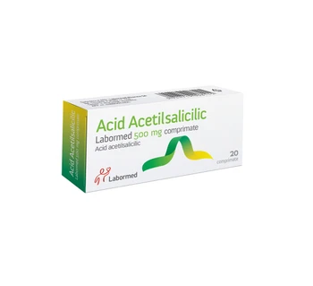 Acid Acetilsalicilic 500 mg, 20 comprimate, Labormed, reducere mare