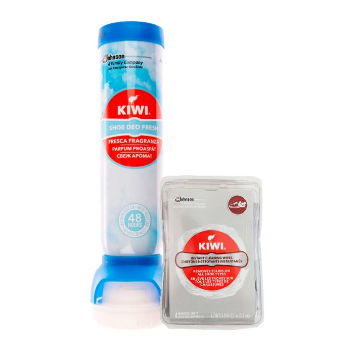 Kiwi Deodorant spray 100 ml+Servetele umede incaltaminte GRATIS, reducere mare