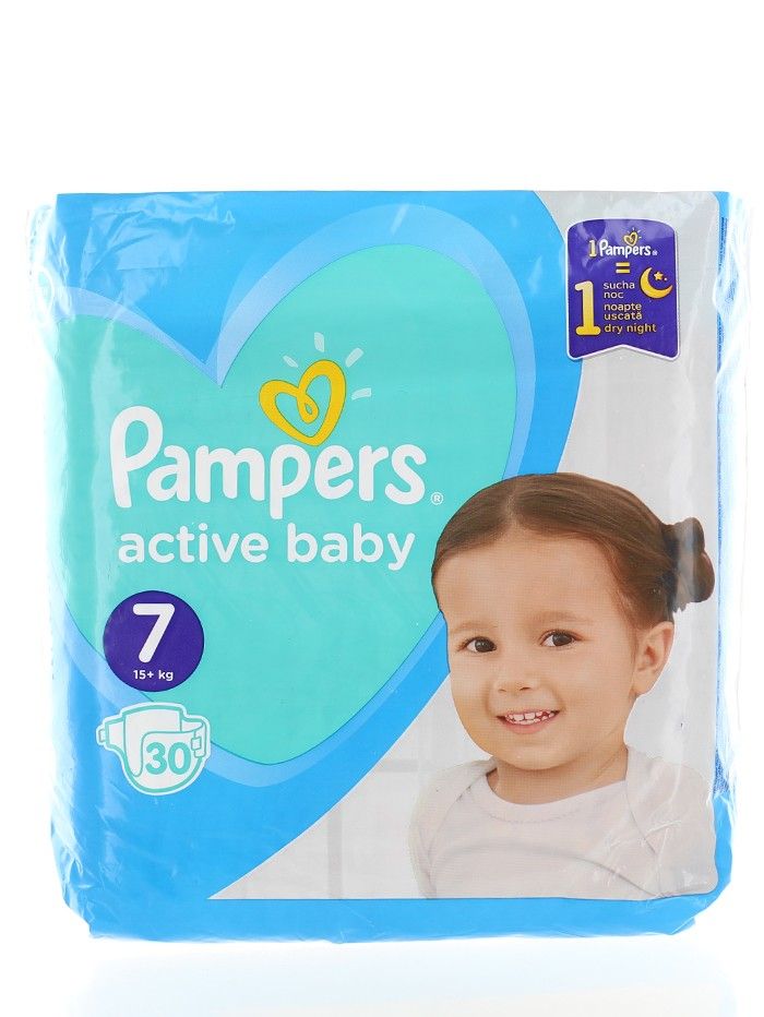 Pampers scutece nr.7 15+ kg 30 buc Active baby, reducere mare