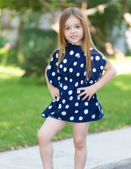 Rochie Copil Bubble Navy, reducere mare