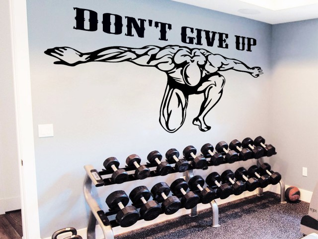 Stiker Don't Give Up, reducere mare
