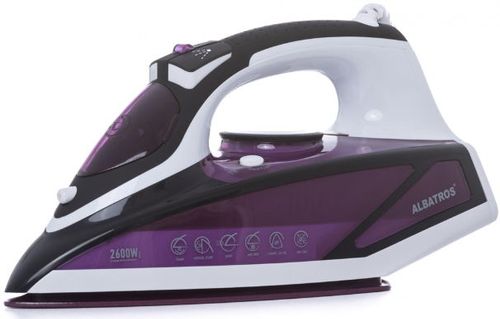 Fier de calcat Albatros FUCHSIA, Talpa Ceramica, 2600W, 0.45l (Mov), reducere mare