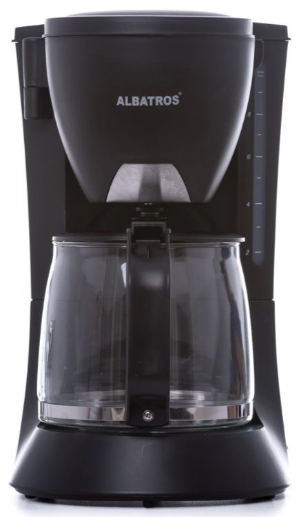 Cafetiera Albatros VERONA BLACK 2, 1.2 L, 680 W (Negru), reducere mare