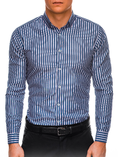 Camasa premium barbati K521-bleumarin, reducere mare