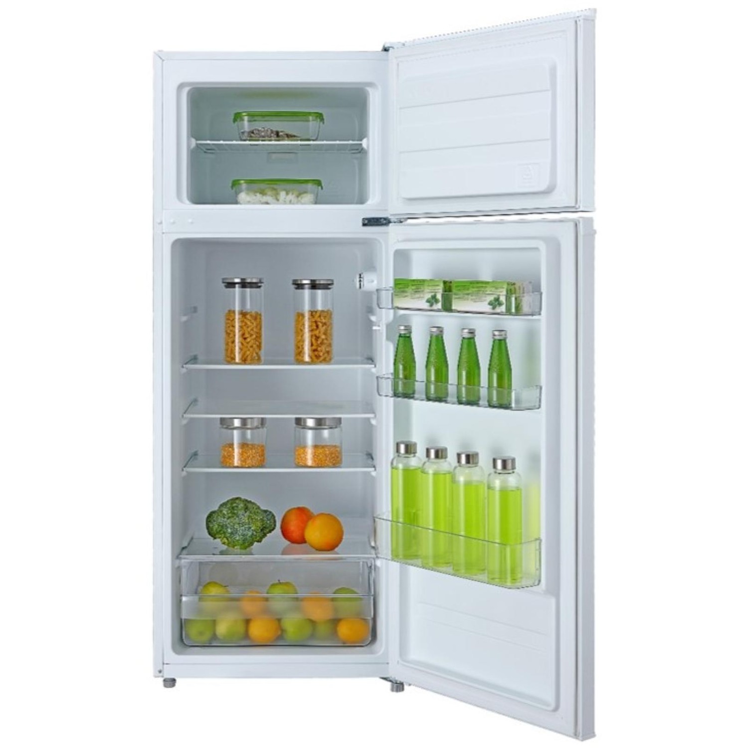 Frigider cu 2 usi Serreno STS-207WA+, 207 L, A+, sistem de racire static, H 143 cm, Alb, reducere mare