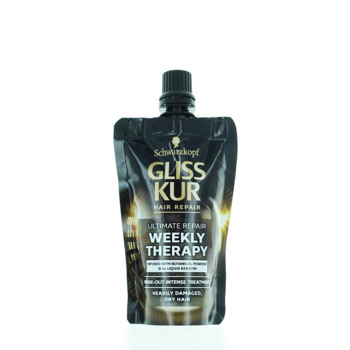 Gliss Tratament de par 50 ml Weekly Therapy (Heavily Damaged&Dry Hair), reducere mare
