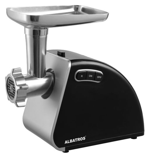 Masina de tocat Albatros MTA1510B, 1500 W, 1.8 kg/min, 3 Site (Negru/Inox), reducere mare