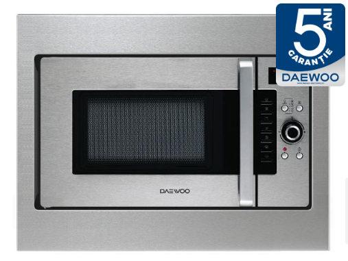 Cuptor cu microunde incorporabil Daewoo KOC-9Q4T, 28 L, 900 W, 5 Programe, Led, reducere mare