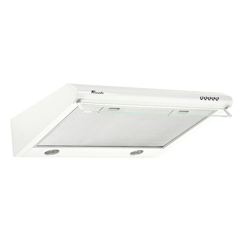Hota traditionala Tornado Bona 10 (50) LED, 1 motor, latime 50 cm, absorbtie 380 m3/ora, filtru anti-grasimi aluminiu 5 straturi, Alb, reducere mare