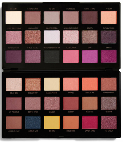 Paleta pentru farduri de pleoape Makeup Revolution X Petra Eyeshadow Palette, reducere mare