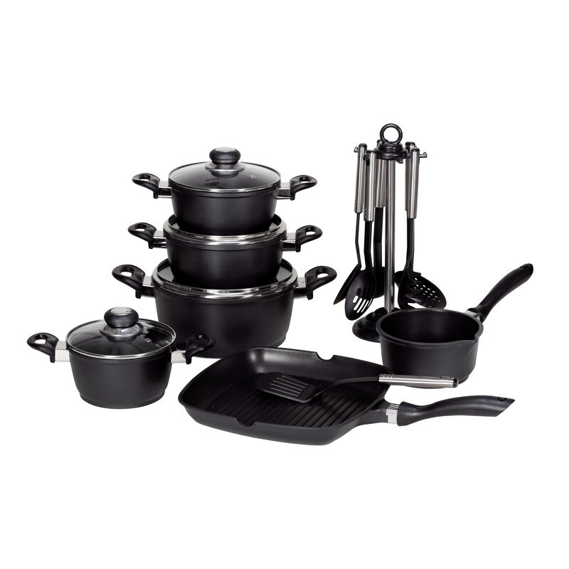 Set de 17 piese Karl Kruger Aluminiu non aderent, reducere mare