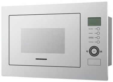 Cuptor cu microunde incorporabil Heinner, 900W, 23 l, Grill, Display LCD (Alb), reducere mare