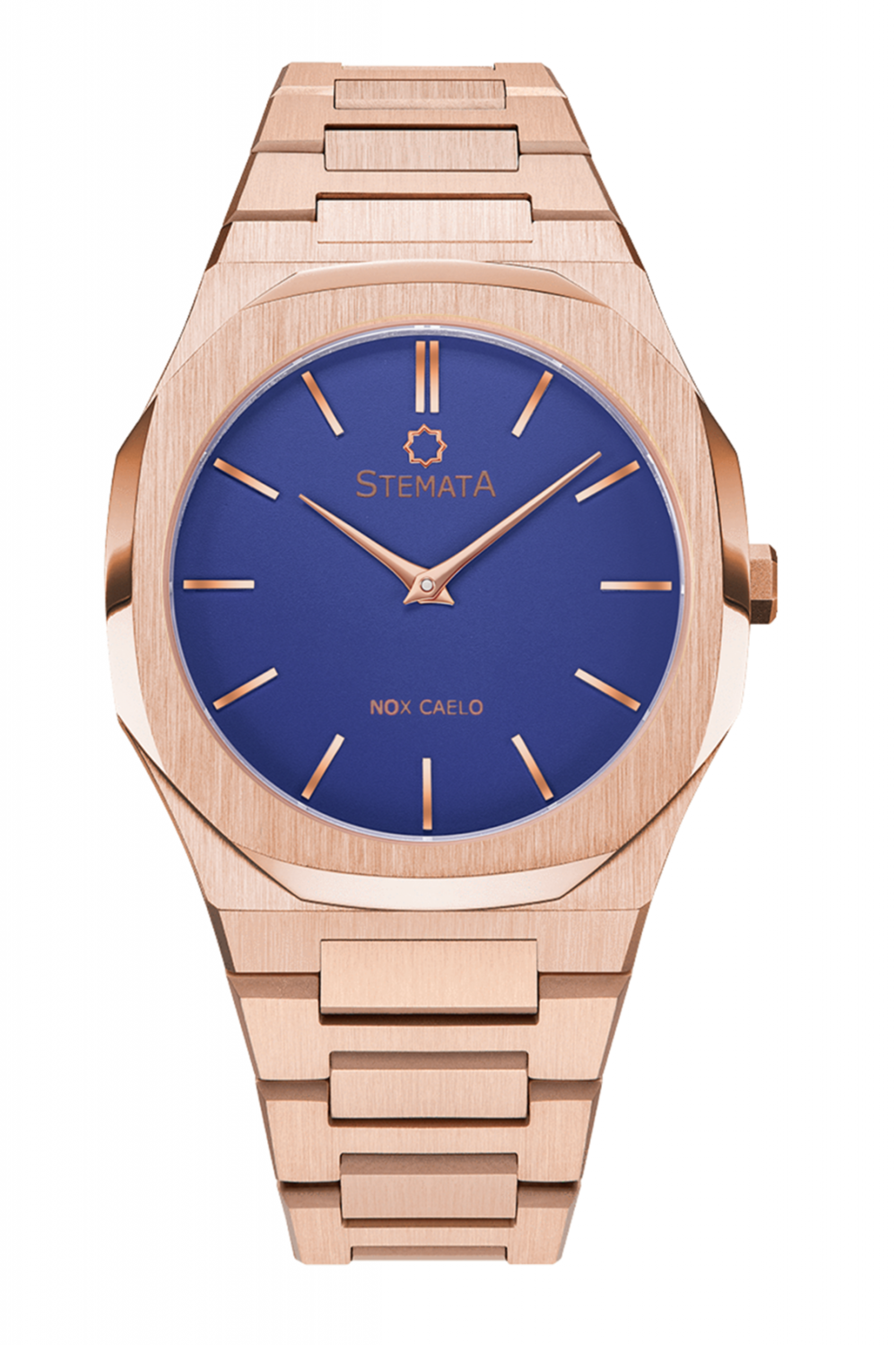 Ceas Stemata Code Editie Limitata, quartz, auriu roz albastru, otel inoxidabil, 38 mm, reducere mare