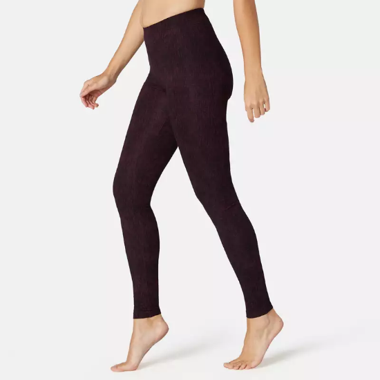 Pantalon Fit +500 stretching pilates Mov Damă NYAMBA, reducere mare