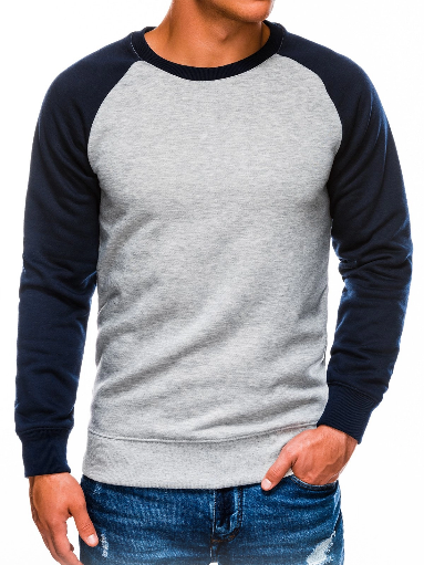 Bluza barbati B980 - gri-deschis, reducere mare