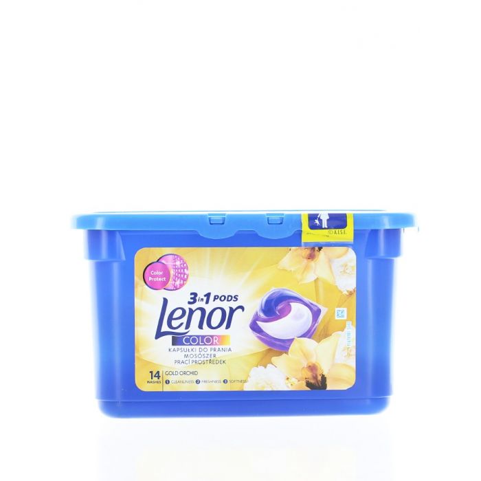 Lenor Detergent Capsule 14 Buc 3in1 Color Gold Orchid, reducere mare