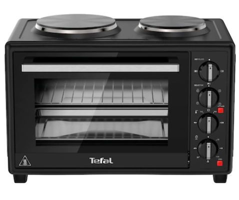 Cuptor electric Tefal Optimo OF463830, 1600W, 32L, 2 plite (Negru), reducere mare