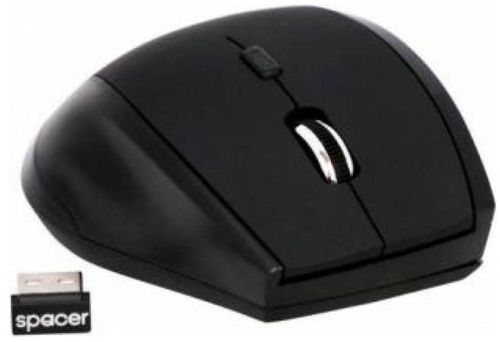 Mouse Wireless Spacer SPMO-161, USB, 1000 DPI (Negru), reducere mare