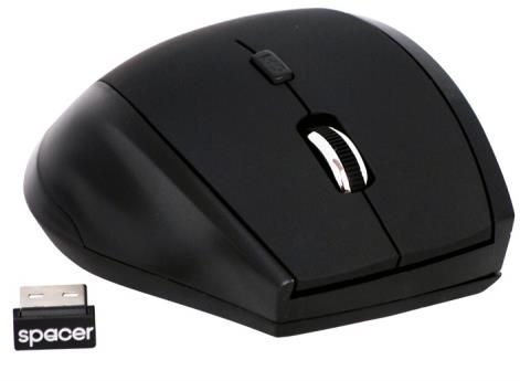 Mouse Spacer SPMO-291, Wireless (Negru), reducere mare