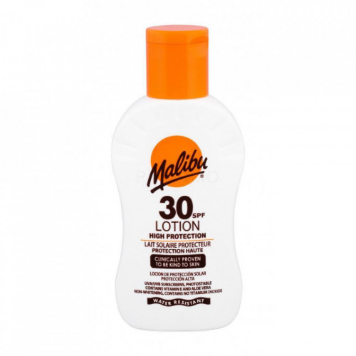 Lotiune Protectie Solara Malibu High Protection Waterproof, SPF 30, reducere mare